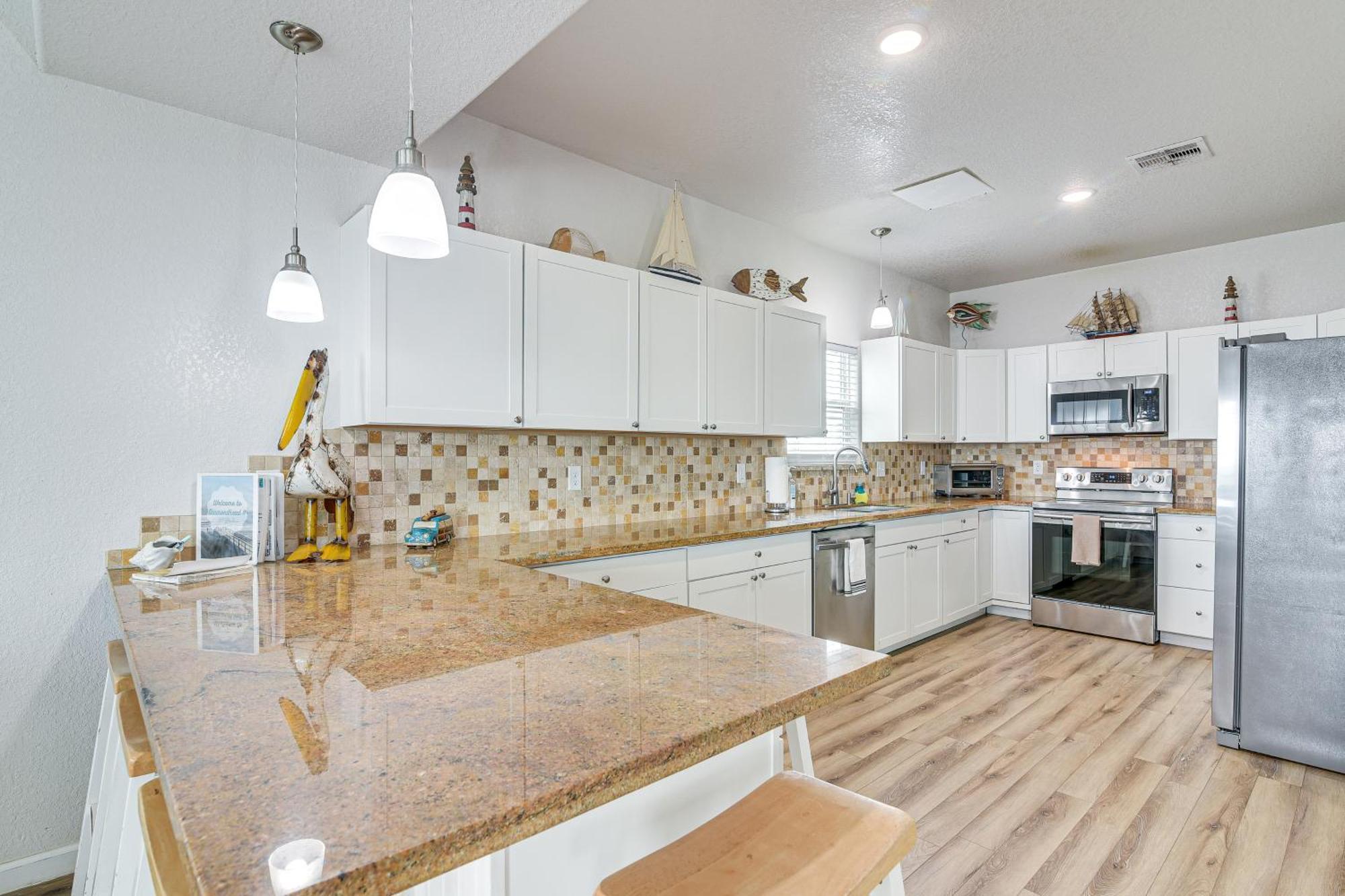Beachfront Texas Retreat - 2 Decks, Patio And Views! Surfside Beach Exterior foto