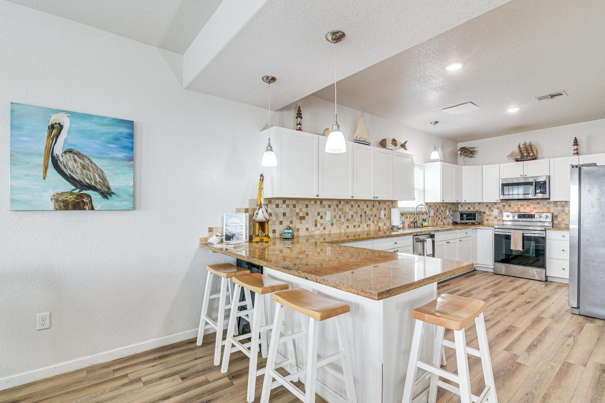 Beachfront Texas Retreat - 2 Decks, Patio And Views! Surfside Beach Exterior foto