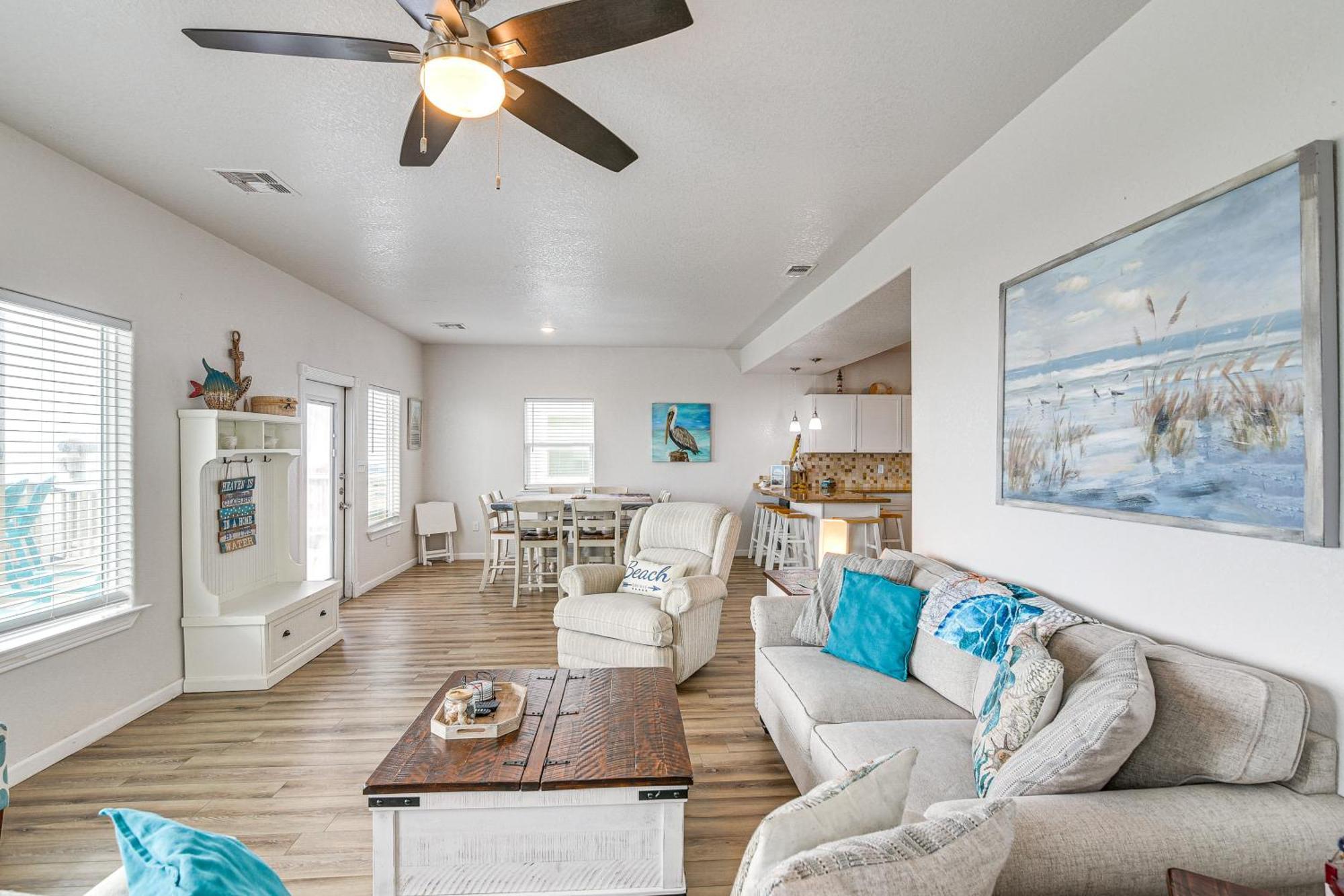 Beachfront Texas Retreat - 2 Decks, Patio And Views! Surfside Beach Exterior foto